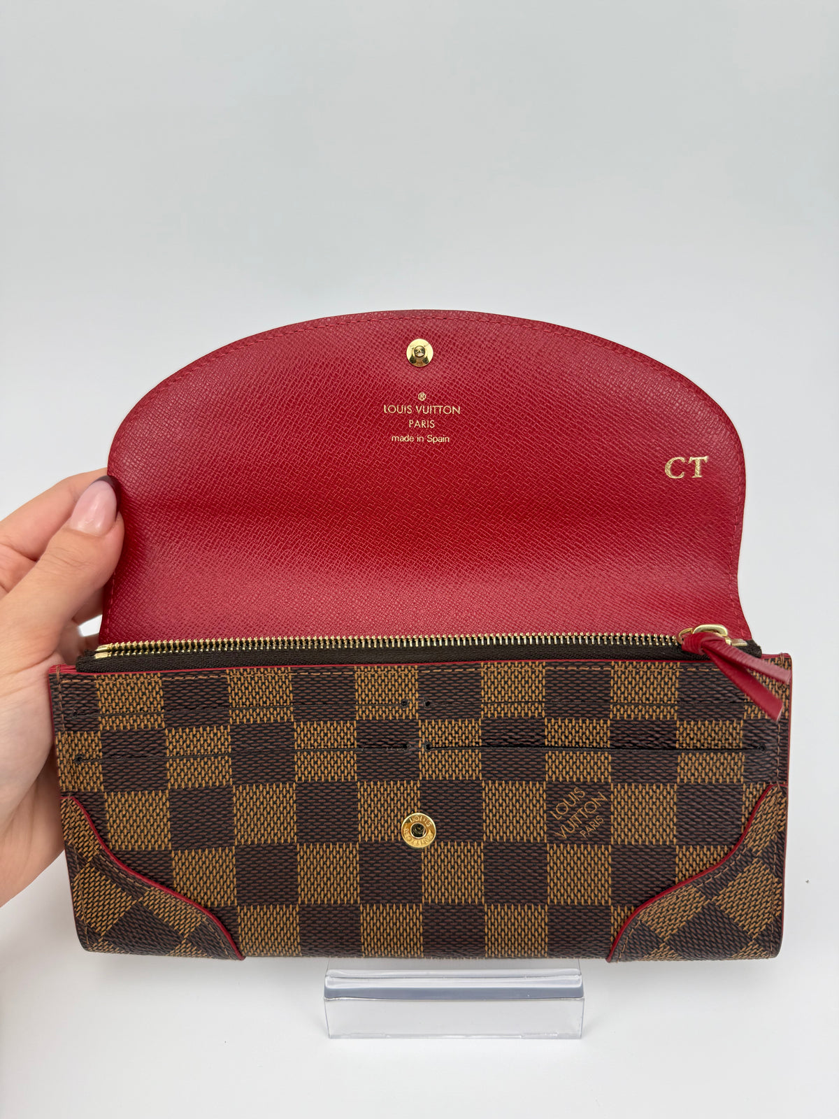 Louis Vuitton portafoglio Caissa damier ebene